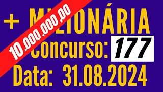 Resultado Milionária hoje, Mais Milionaria de hoje 31/08, Mais Milionária de hoje,