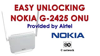 Unlock Nokia G 2425G  Alcatel Airtel GPON Router Modem Easily - Full Guide - Step by Step Details