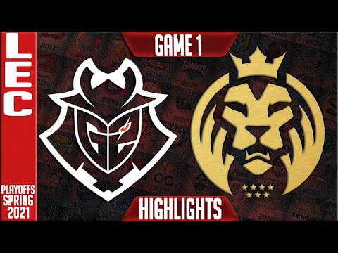 G2 vs MAD Highlights Game 1 | LEC Spring 2021 Playoffs Round 2 | G2 Esports vs MAD Lions