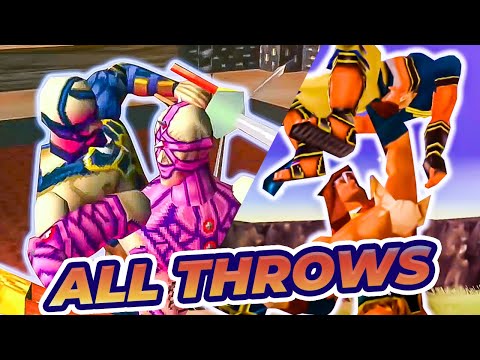 SOUL BLADE (PS1) - ALL THROWS - Soul Edge - 1080p