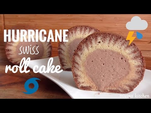 HURRICANE SWISS ROLL CAKE, CHOCOLATE | Trivina KItchen