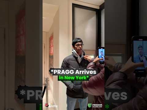 What’s Pragg doing in New York? 😱 #chess #praggnanandhaa