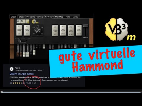 Gute virtuelle Hammond VB3m von G.S.I.   Demo