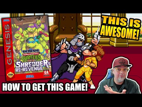 HOW TO GET TMNT Shredder's Re-Revenge On The SEGA Genesis! Awesome Streets Of Rage 2 Rom Hack!
