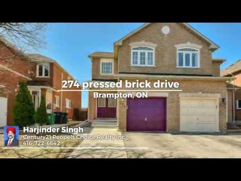 274 PRESSED BRICK Dr Brampton Ontario L6V4L3