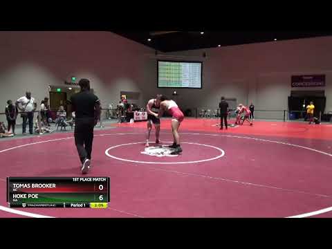 195 Lbs 1st Place Match - Tomas Brooker, NC Vs Hoke Poe, GA 5218