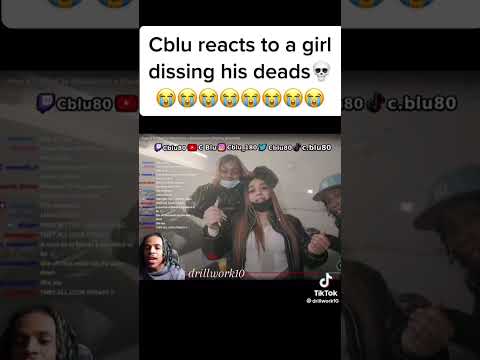 Cblu reacts to a girl dissing his deads🤣🤣🤣#kayflock #cblu #funny