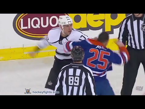 Darnell Nurse and Zack MacEwen fight : r/hockey