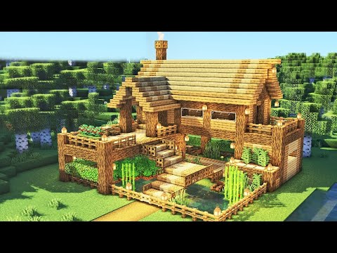 Minecraft Survival House Build Tutorial 1.19 - Build Big House in Minecraft Survival Tutorial
