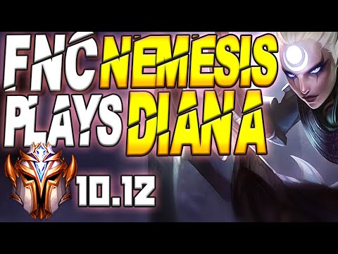 Fnatic Nemesis Plays Diana Mid Lane vs Cassiopeia - 10.12