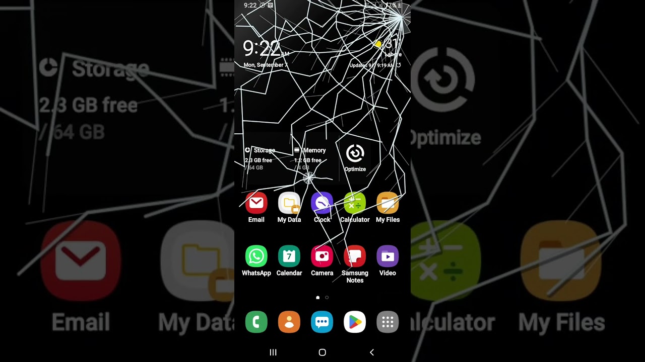 Android Cracked Screen Prank App