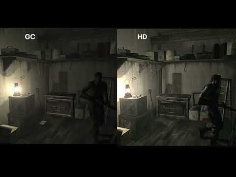 Resident Evil Remake HD remaster vs GameCube 
