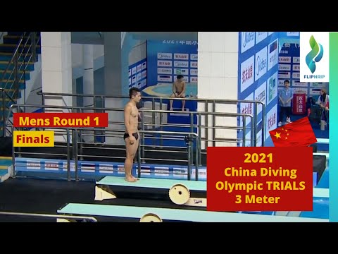 2021 Mens 3 Meter Diving China Olympic Diving Trials - Round 1