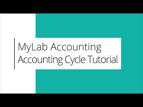 MyLab Accounting Cycle Tutorial