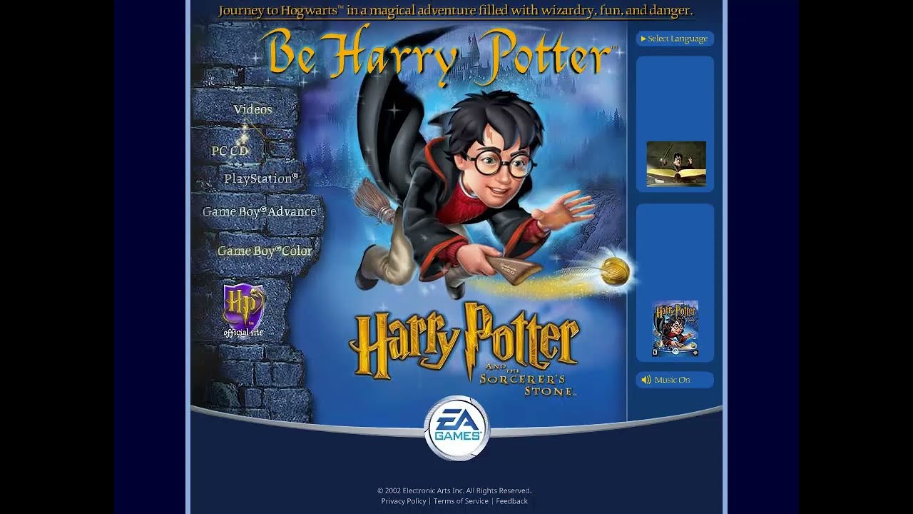 Гарри Поттер на флэш-сайте EA Games в 2002 году — YouTube