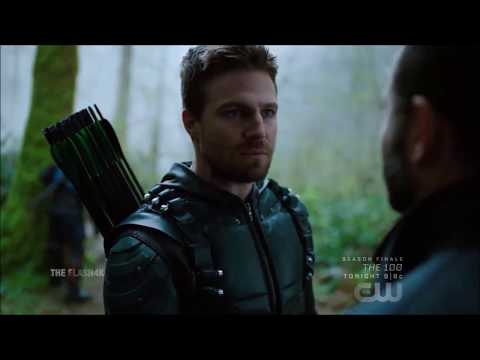 Arrow 5x23 Deathstroke Saves Oliver