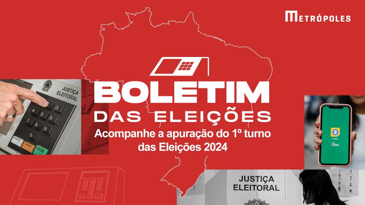 Ao vivo! Acompanhe a apuração de votos do 1º turno das Eleições 2024