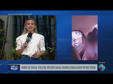 Policial militar de folga salva criança engasgada em Rio Verde