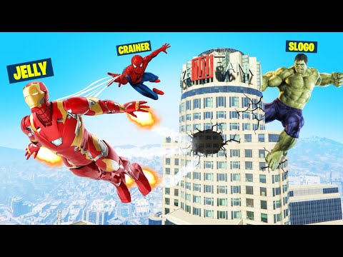 Playing SUPERHERO HUNTERS vs. SPEEDRUNNER In GTA 5!