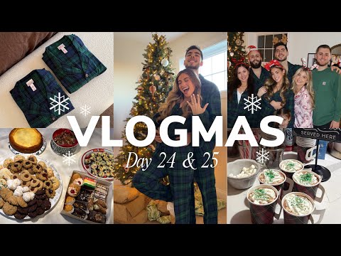 VLOGMAS DAY 24 & 25: hosting xmas eve, christmas morning, opening presents etc.