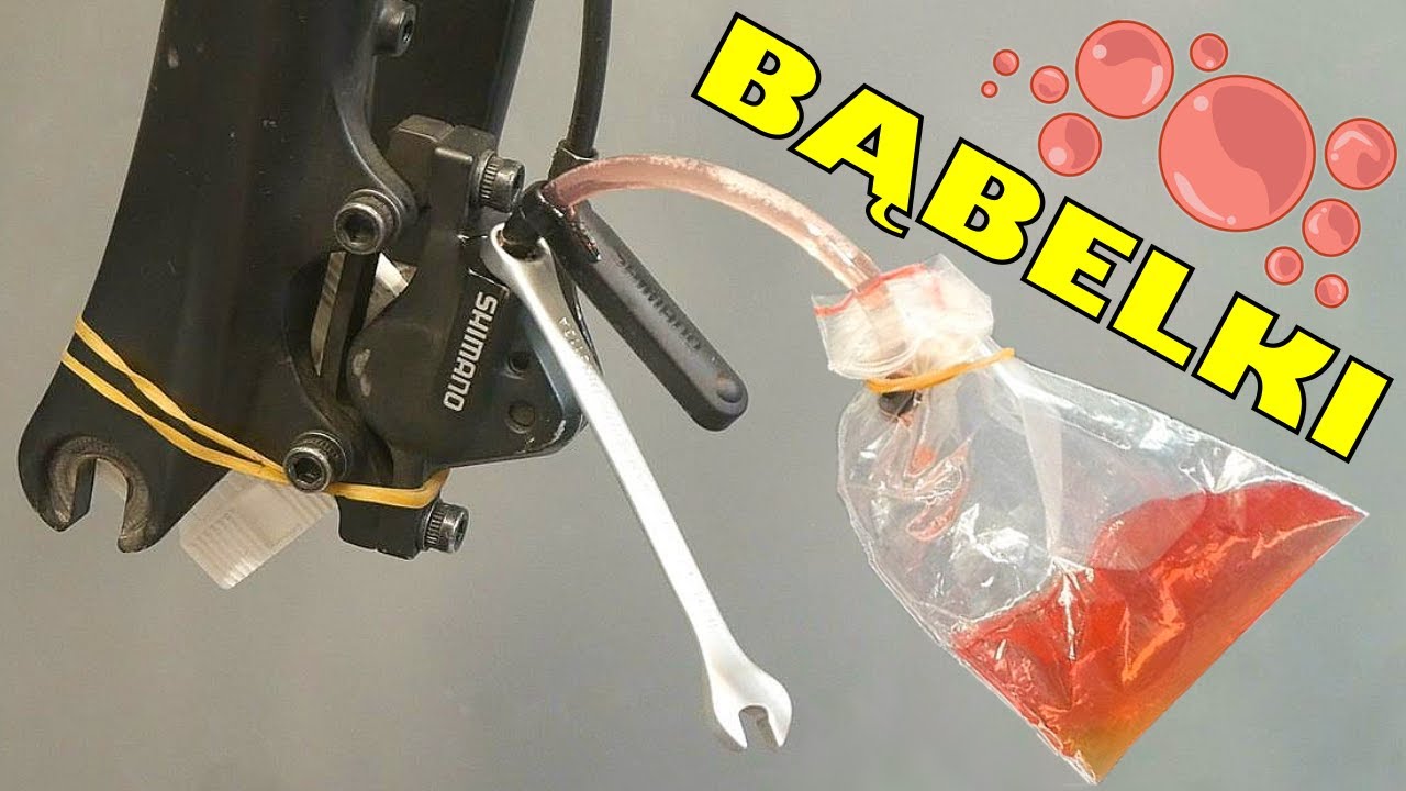 Domowymi narzędziami odpowietrzysz stare hamulce tarczowe Shimano. Słabe hample hydrauliczne.