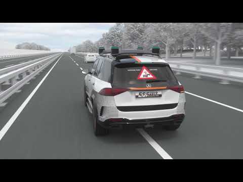 Mercedes-Benz ESF 2019 - Cooperative communication with the environment - Wrong-way driver warning