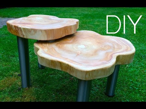 Designer Holztisch im Vintage-Stil - So gehts!