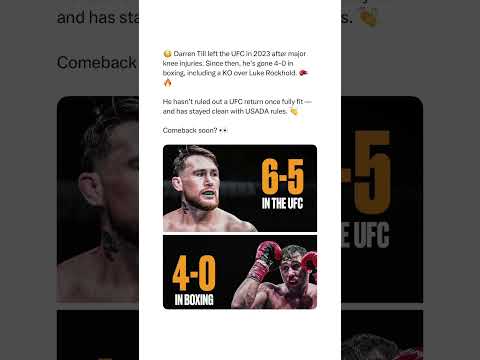 UFC return possible for TILL 👀