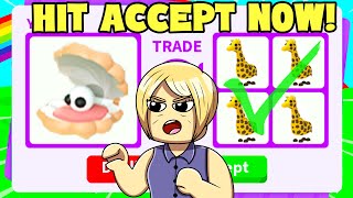 Traded the NEW CLAM in Adopt me! (Roblox)