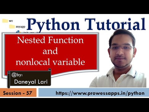 57 Python Tutorial For Beginners Nested Function And Nonlocal Variables