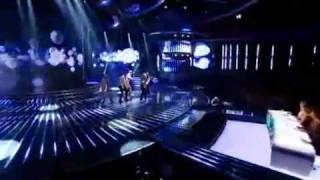F.Y.D sing Please Don&#39;t Stop The Music for survival - The X Factor Live Result Show 1