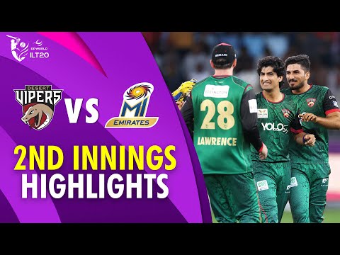2nd Innings Highlights | Desert Vipers vs MI Emirates | Final | DP World ILT20 2025-26 | M3Y1K
