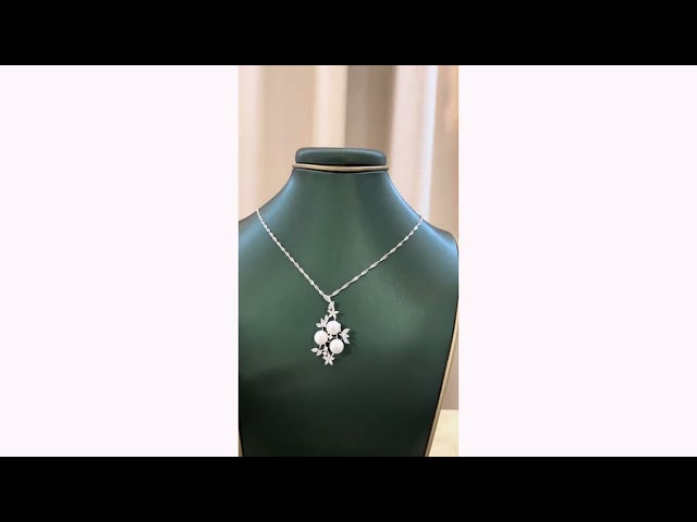 طقم فضة فاخر تصميم ألماس