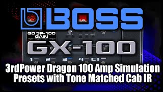 Video thumbnail for Joe Satriani Signature 3rd Power Dragon-100 Simulation Jam Track for the Boss GX-100 by Glenn DeLaune