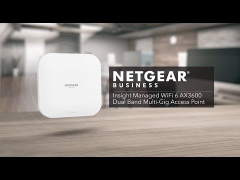 Modemas NETGEAR ACCESS POINT WIFI6 AX3600 WAX620 video