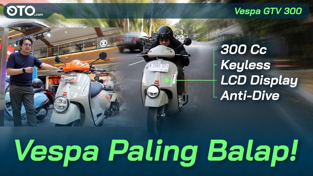 Ternyata Begini Rasa New Vespa GTV 300 Seharga Mobil | First Ride