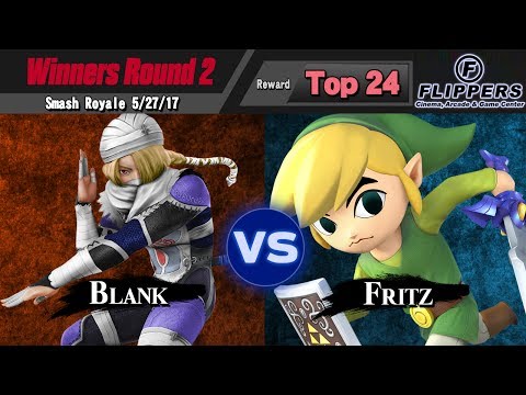 Smash Royale 5/27/17 - Winners Round 2 - Blank (Sheik) vs. Fritz (Toon Link)