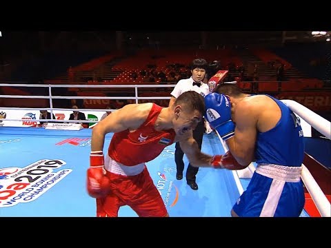 Round of 32 (69kg) BATUROV Bobo-Usmon (UZB) vs ARREGUI Brian Agustin (ARG) /AIBA World 2019