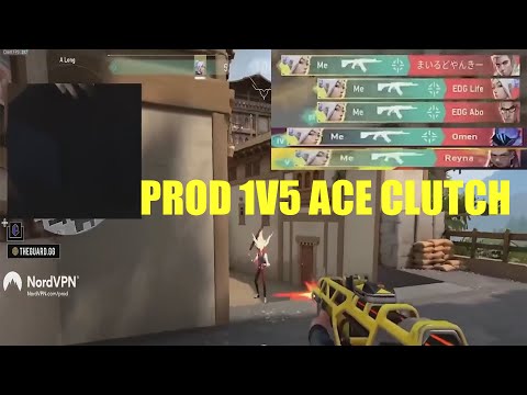 CLUTCH MASTER PROD 1v5 ACE Clutch | Valorant Moments