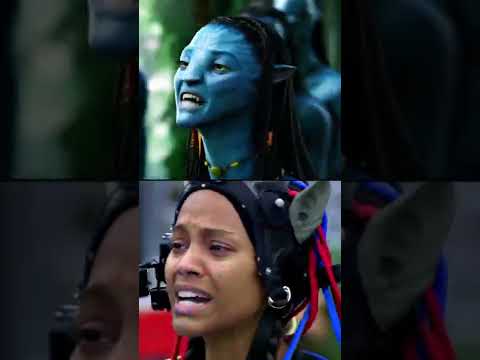 Behind the scenes of Avatar, Zoe Saldana and Sam Worthington  #avatar #samworthington #zoesaldana