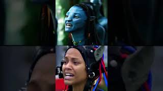 Behind the scenes of Avatar, Zoe Saldana and Sam Worthington  #avatar #samworthington #zoesaldana
