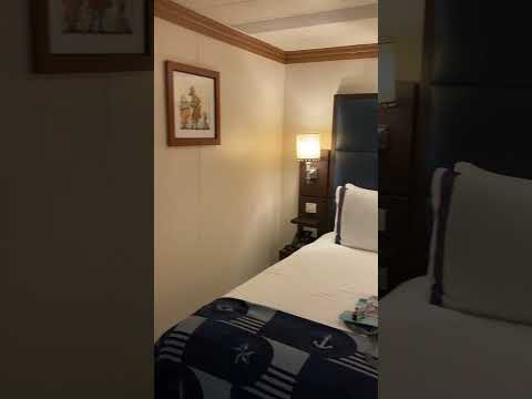 Thumbnail for Tour of an Inside Stateroom Cabin 7629 onboard the Disney Magic, Disney Cruise Line Ship - POV Video