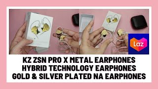 KZ ZSN PRO X METAL EARPHONES HYBRID TECHNOLOGY EARPHONES EARPHONES NA GOLD AT SILVER PLATED