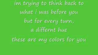 Colors Jordin Sparks With Lyrics