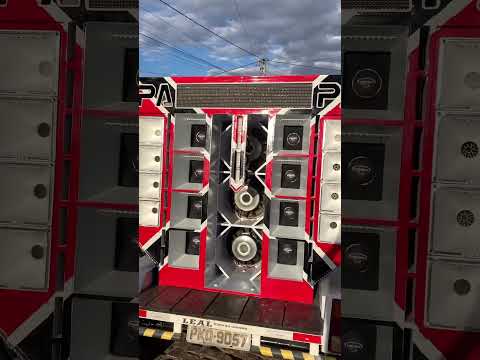 SISTEMA DE SOM EM PAREDINHA USANDO 3 GRAVES E 8 MÉDIOS  #canal #music #musicclip #musicvideo #som