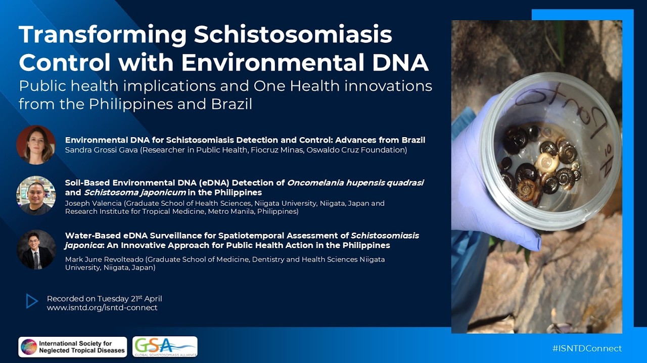 Transforming Schistosomiasis Control with Environmental DNA, eDNA: Lessons from Philippines & Brazil