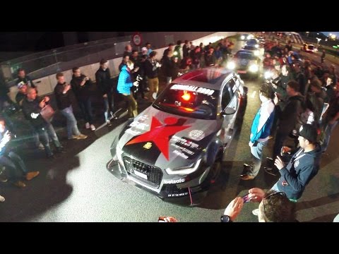 Jon Olsson's Audi RS6 DTM - LOUD revving - Gumball 3000