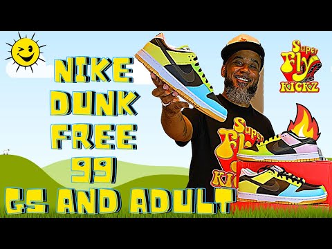 THE NIKE DUNK FREE 99 BLACK IN GS AND ADULT COMPARISON!!! (WHERE TO BUY)!!!