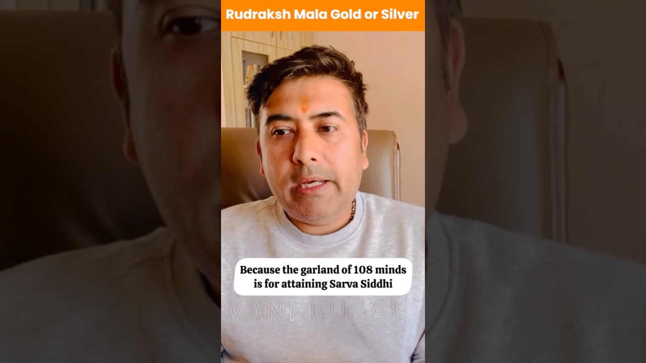 Rudraksh Mala Gold or Silver   #lunarastrovedicacademy