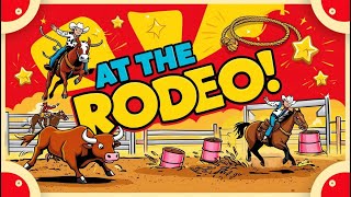 At the Rodeo! Fun Kids Rodeo Song | Horses, Bulls, Animated Rodeo Fun
